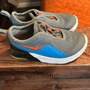 Nike Kids' Gray and Blue Athletic Shoes